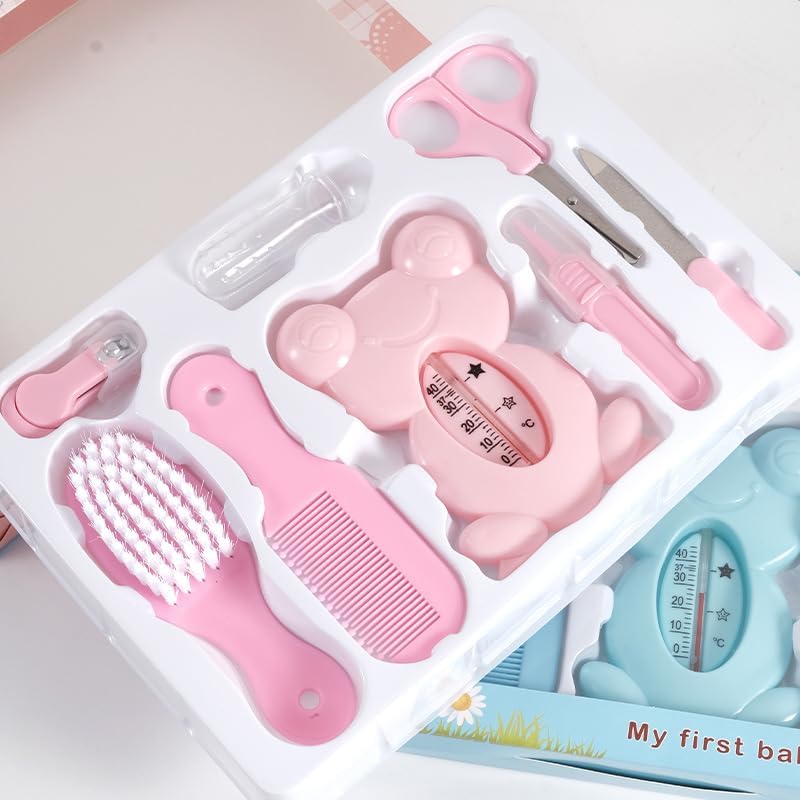 FEELING MALL Portable Baby Care Kit- Nursery Healthcare & Grooming Set for New Born Babies Grooming Set & Toddlers - Perfect for Manicure & Pedicure Accessories (Pink) - Image 4