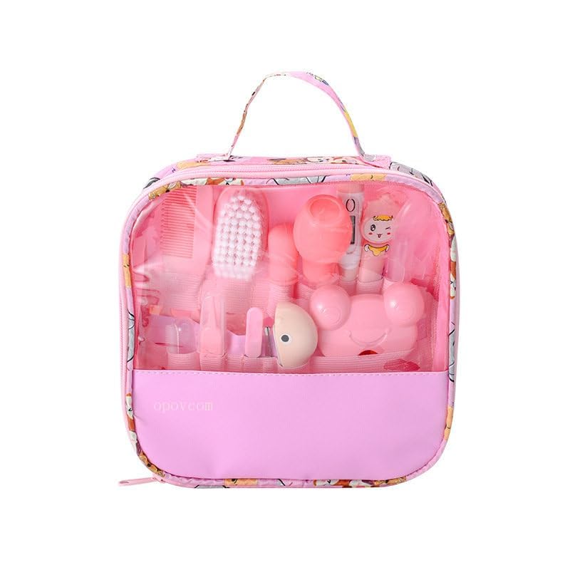 FEELING MALL Portable Baby Care Kit- Nursery Healthcare & Grooming Set for New Born Babies Grooming Set & Toddlers - Perfect for Manicure & Pedicure Accessories (Pink) - Image 3