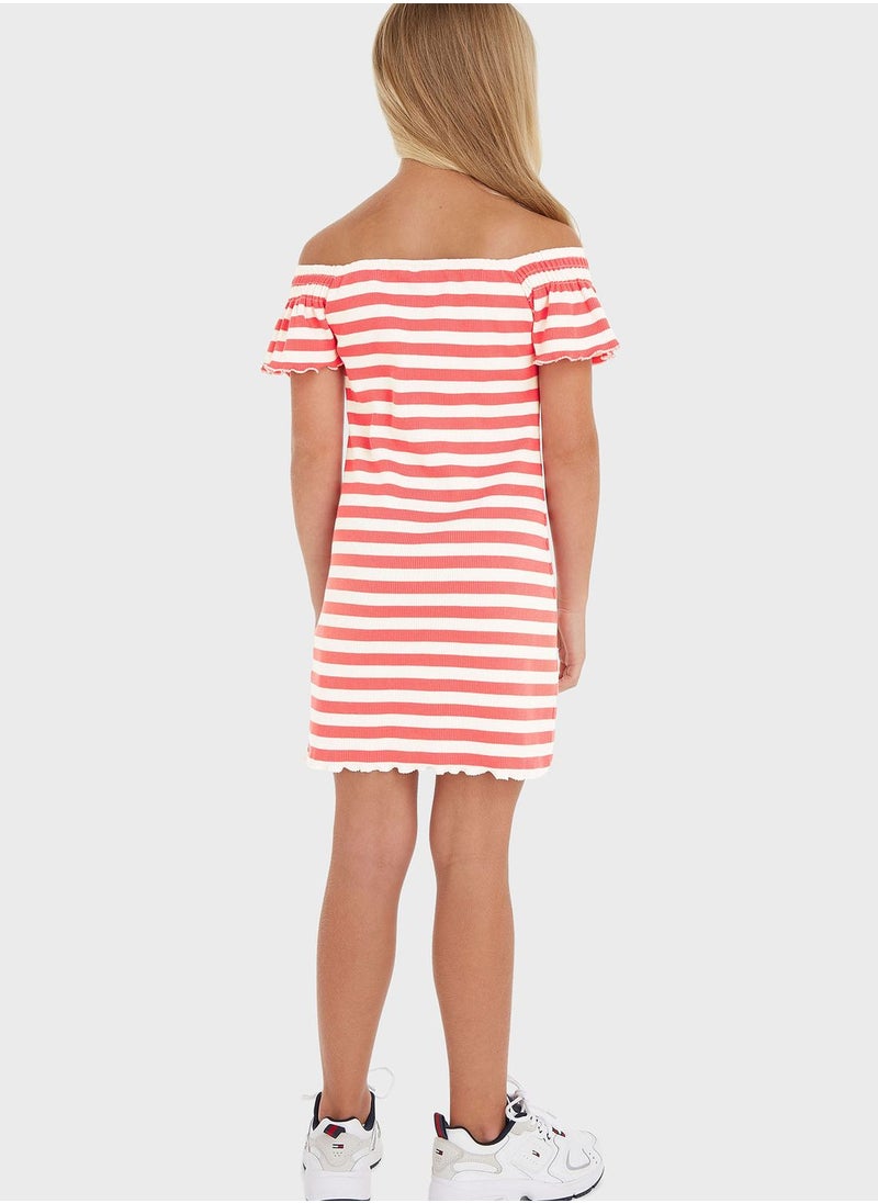 TOMMY HILFIGER - Youth Striped Dress - Image 1