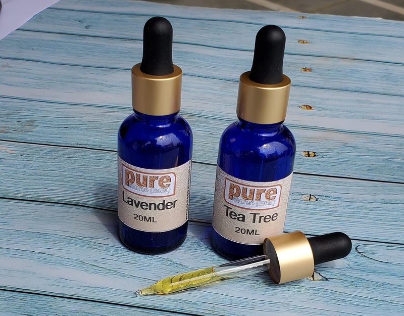 Pure Source India Pure Source India Tea Tree Oil Lavender Essential Oils Pure 100 Natural for Healthy Skin Face and Hair 20 ml 20 ml - Image 2