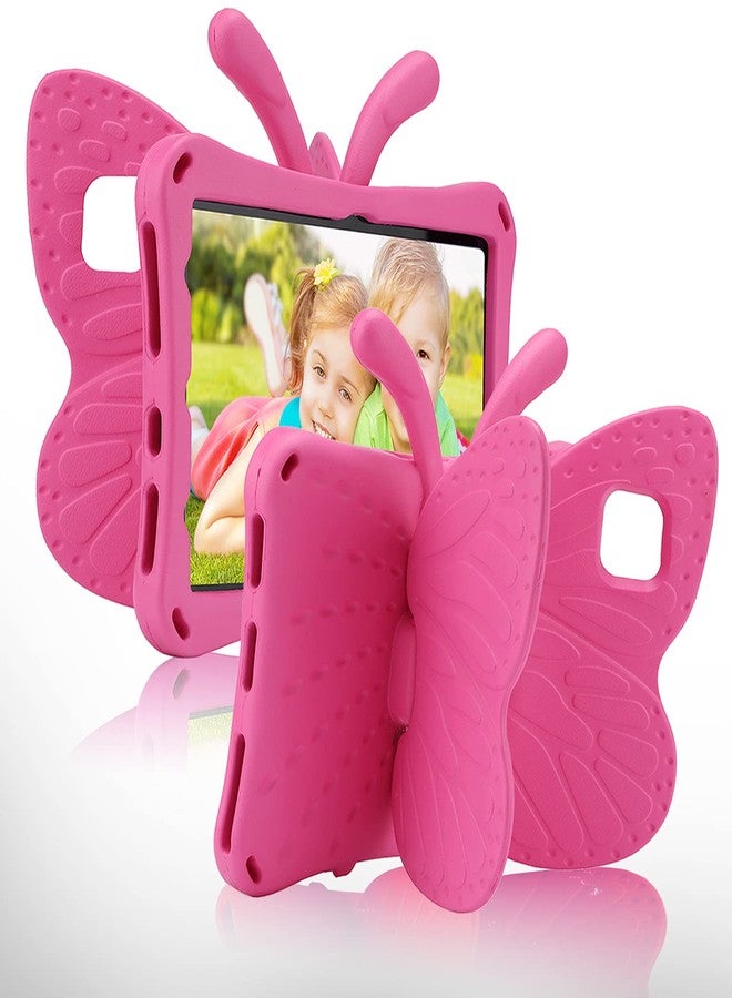 Simicoo جراب Simicoo للأطفال لجهاز iPad من الجيل العاشر والحادي عشر، غطاء لطيف على شكل فراشة مع حامل، مناسب للأطفال والفتيات، متوافق مع iPad 10 و10.9 بوصة و11 بوصة (2022-2025)، مصنوع من مادة EVA خفيفة الوزن ومتينة ومقاومة للصدمات، مناسب للأطفال الصغار، مقاوم للسقوط (لون وردي). - Image 1