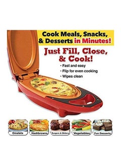 Generic Red Copper Double-Coated 5 Minute Chef Skillet Electric Cooker  - Image 4