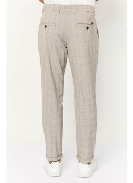 Jack Jones Men Slim Fit Plaid Chino Pants, Grey Combo  - Image 4