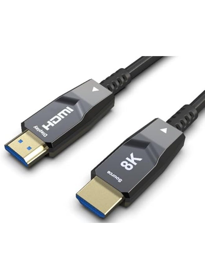 8K HDMI 2.1 AOC Fiber Optic Cable – 75 Meters Ultra High-Speed 48Gbps, Premium Material, 8K@60Hz, 4K@120Hz, HDR & Dolby Support - Image 1