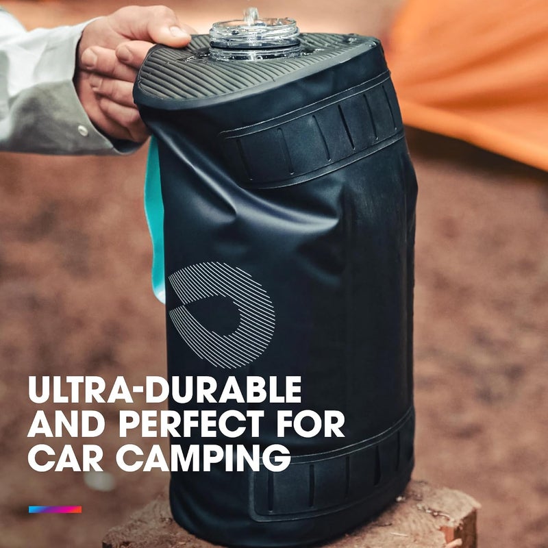Hydrapak Expedition - Collapsible BPA & PVC Free Water Storage Bag (8L/270oz) - Chasm Black - Image 2