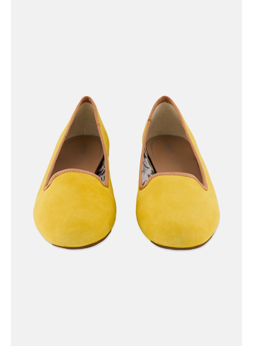 GEOX Women Slip On Casual Shoes, Yellow  - Image 4