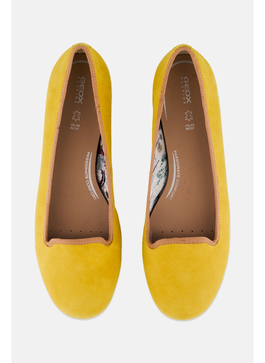 GEOX Women Slip On Casual Shoes, Yellow  - Image 3