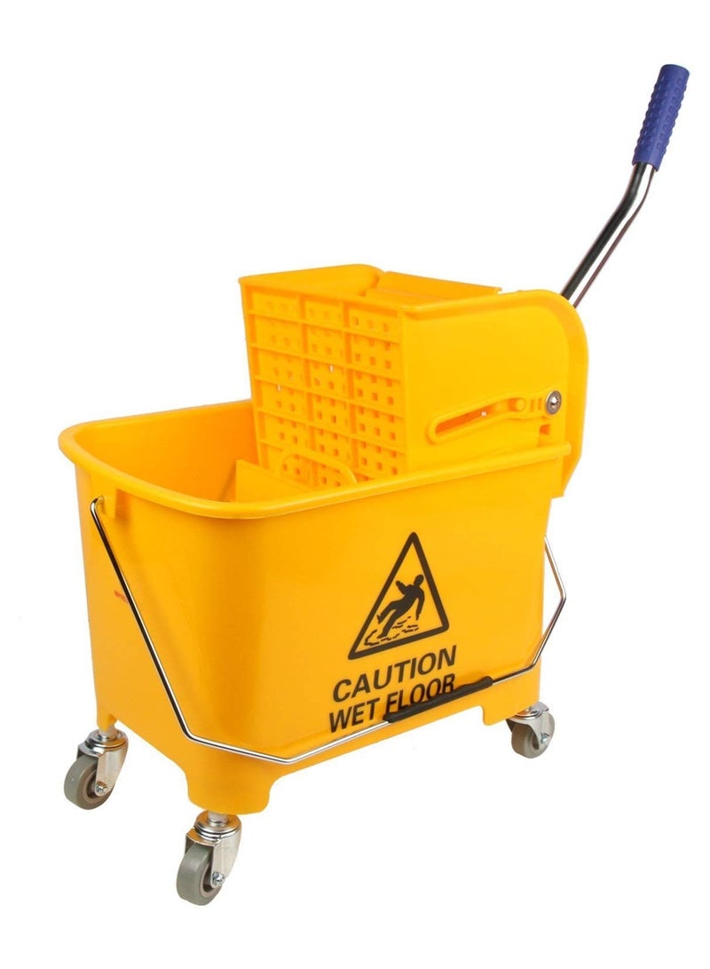 DubaiGallery High Quality 20L Durable Plastic Wringer Floor Cleaning Mop Bucket  - Image 1