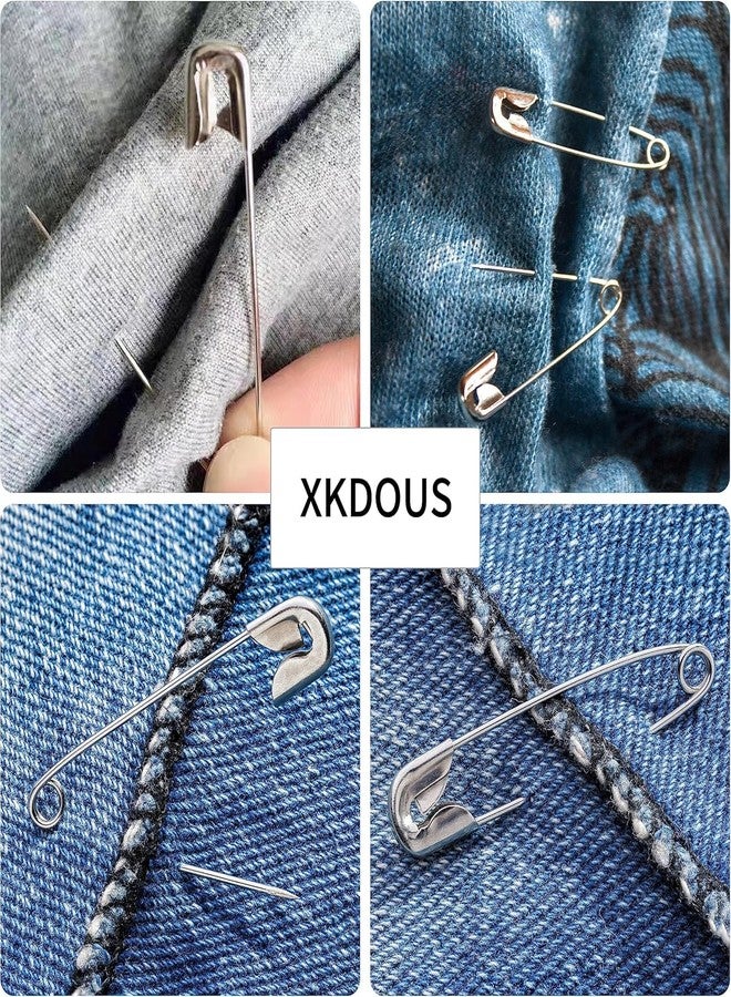 XKDOUS دبابيس أمان XKDOUS - 150 قطعة بأحجام متنوعة، دبابيس ذهبية بالجملة - صغيرة وكبيرة، شديدة التحمل للملابس والخياطة والأعمال اليدوية - Image 5