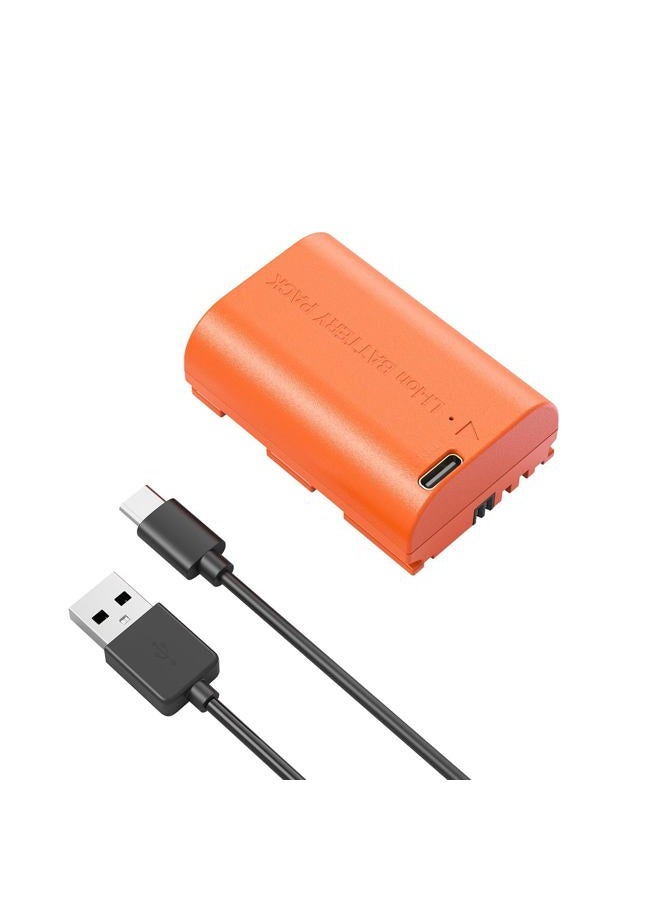 SMALLRIG LP-E6P Battery, 2520mAh Replacement USB-C Battery for Canon EOS R5 Mark II,R6 Mark II R5,R6,R7,5D Mark II,5D Mark IV,60D,70D,80D,90D, 2.5h Quick Full Charge, Fully Decoded for Canon - Image 1