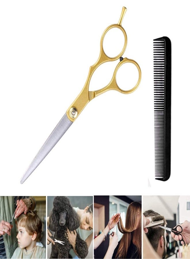 GutarGoo Hair Cutting Scissor Smooth and Comfortable,Stainless Steel Hairdressing Shears Set (Gold) - Image 4