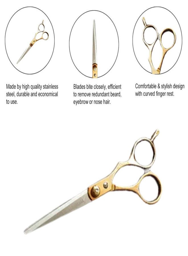 GutarGoo Hair Cutting Scissor Smooth and Comfortable,Stainless Steel Hairdressing Shears Set (Gold) - Image 3
