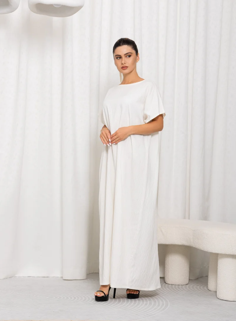 Nikias White American Linen Plain Inner