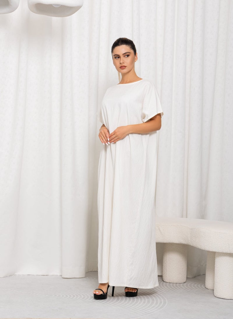 Nikias White American Linen Plain Inner 