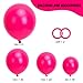 RUBFAC 154pcs Hot Pink Balloons Different Sizes 18 12 10 5 Inch Latex Magenta Pink Balloon Arch Kit Garland for Valentines Day Birthday Baby Shower Wedding Princess Theme Party Decoration - Image 4