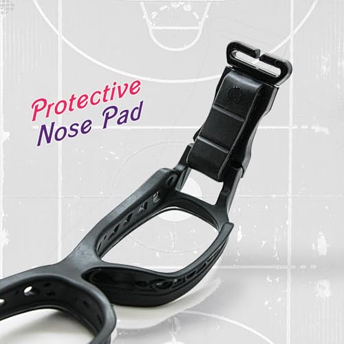 EnzoDate Sports Glasses Lens Replaceable Slim Fit Impact-Resistant Protective Goggles Basketball Handball Volleyball Tennis (Black) - Image 5