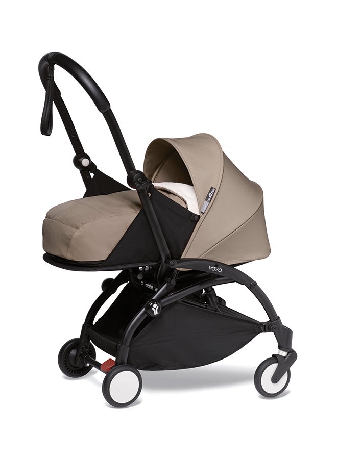 BABYZEN - YOYO Newborn Pack 0+ Taupe With YOYO2 Frame - Black - Image 1