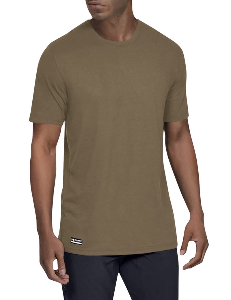 Under Armour UA Tactical Cotton Undershirt XXX-Large Federal TAN - Image 1