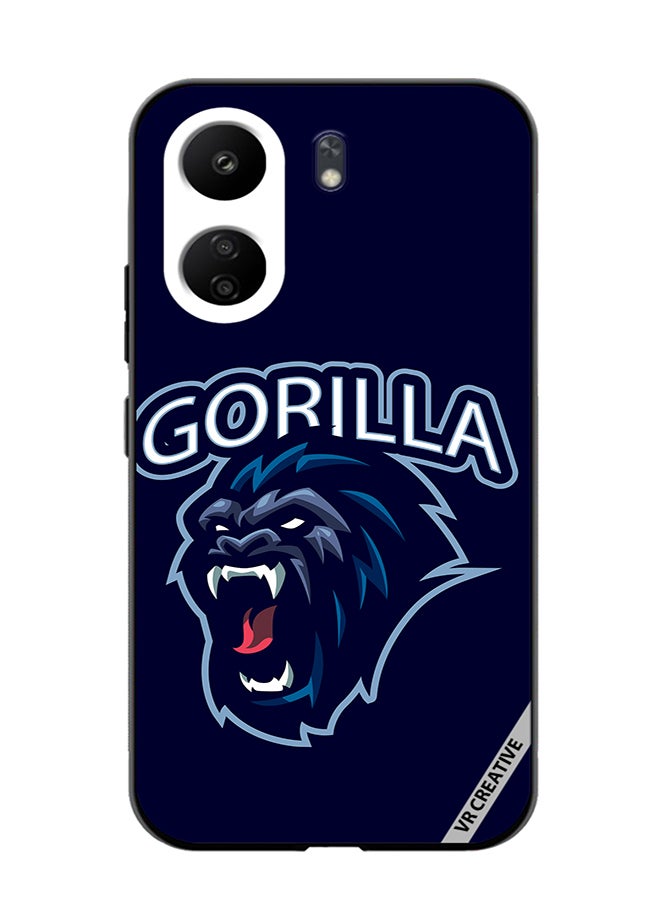 VR CREATIVE Protective Case Cover For Xiaomi Redmi 13C Gorilla Design Multicolour - Image 1