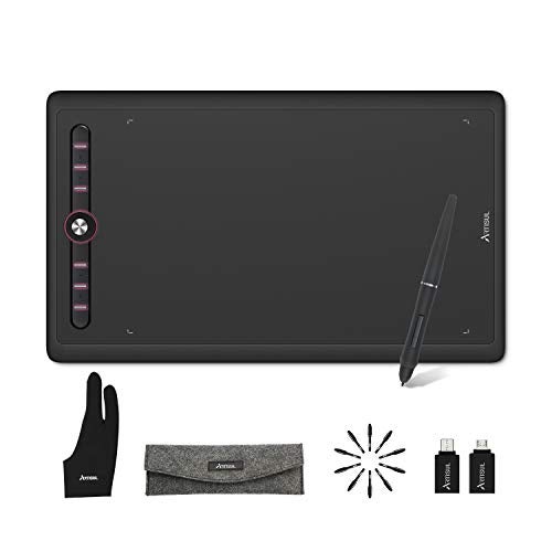 Artisul M0610Pro Graphics Drawing Tablet 10x6 inch Drawing Tablet with 8192 Levels Pressure Battery-Free Stylus and 8 Hot Keys Digital Art Tablet Compatible with Mac Windows PC, and Android - Image 1