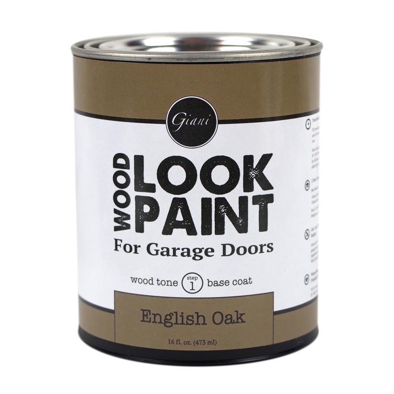 Giani Wood Look Paint for Garage Doors- Step 1 Wood Grain Base Coat Pint (English Oak) - Image 4