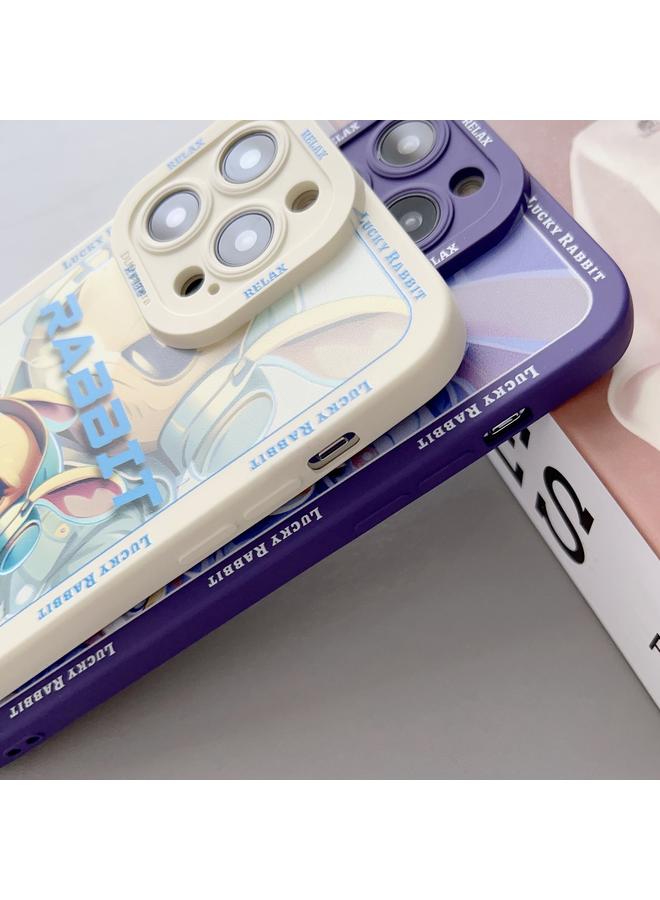 Zaboon Case For iPhone 13 Liquid Angel Eyes Hip Hop Rabbit TPU Phone Case - Image 4