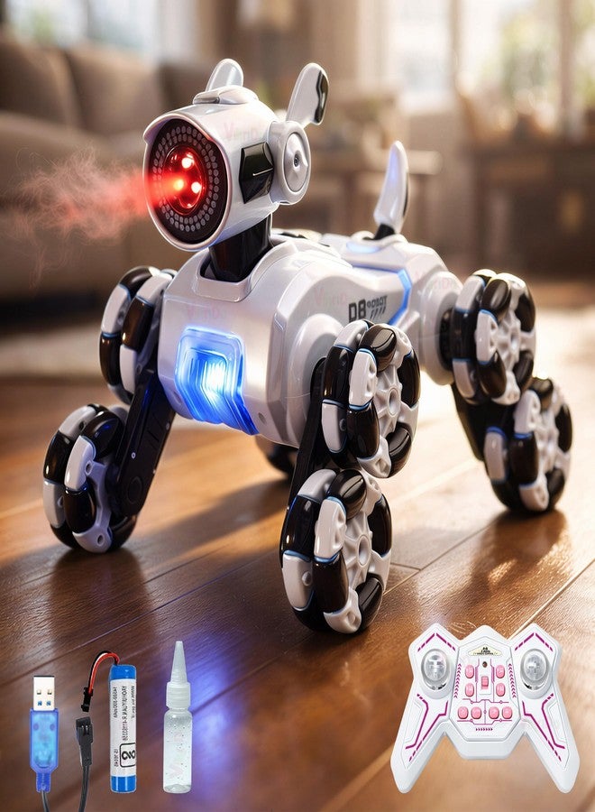 VikriDA Remote Control Dog Cars for Kids Adults, 8WD RC Stunt Car with Light, Smoke, RC Robot Dog Toys,Birthday Toy for 6 7 8 9 10 11 12 13 Years Old Boys Girls Kids- Multicolor - Image 1