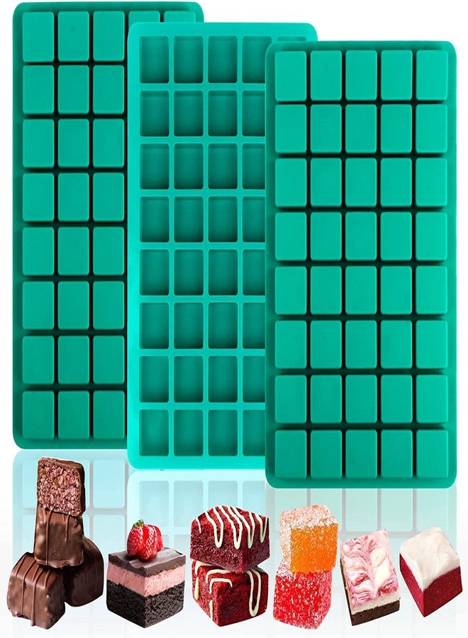 Skytail 40-Cavity Square Caramel Candy Silicone Molds,Chocolate Truffles Mold for Fat Bombs Keto Snacks, Whiskey Ice Cube Tray,Grid Fondant Mould,Hard Candy Mold Pralines Gummy Jelly Mold (1) - Image 1