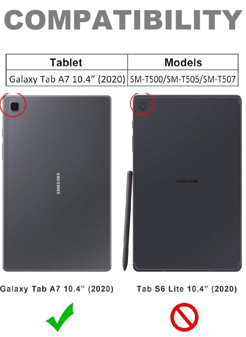 2 Pieces Tempered Glass Screen Protector Clear Designed For Samsung Galaxy Tab A7 10.4 (2020) Full Screen Coverage And Bubble Free - Image 3