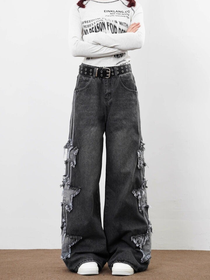 Unisex Classic Denim Jeans Loose Fit Daily Outdoor Wear - Image 1