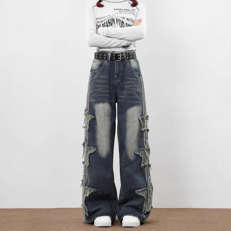 Unisex Classic Denim Jeans Loose Fit Daily Outdoor Wear - Image 5