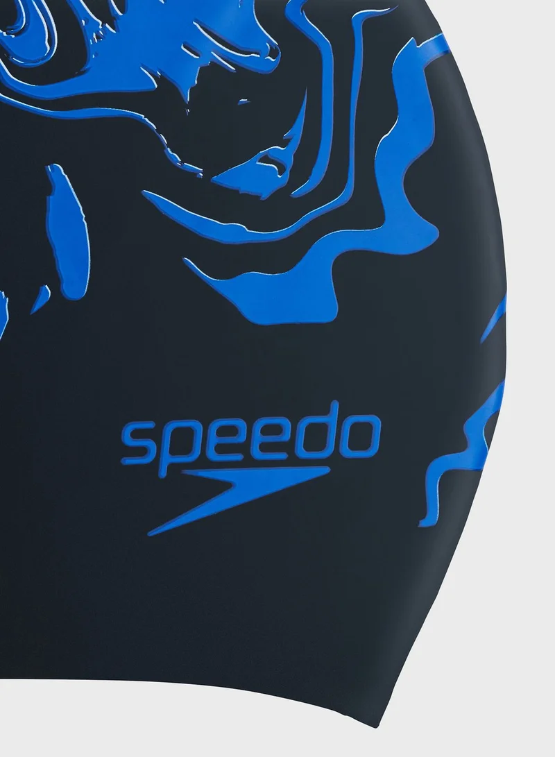 speedo Long Hair Printed Cap