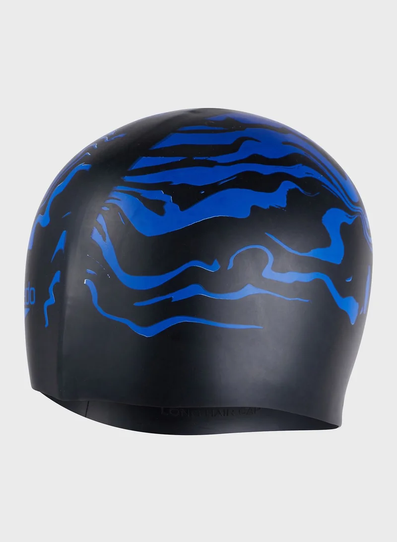 speedo Long Hair Printed Cap