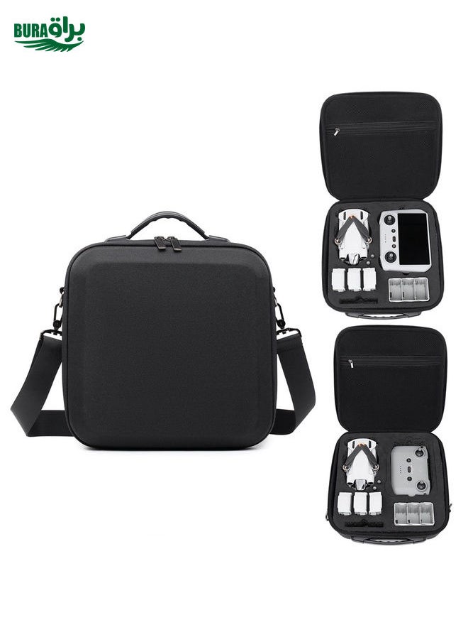 BURAQ For DJI Mini 3/Mini 3 Pro Drone Storage Bag Box Shoulder Bag Suitcase(Black)  - Image 1