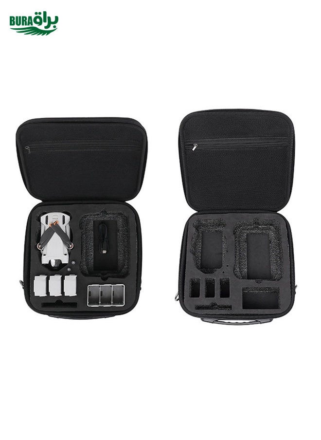 BURAQ For DJI Mini 3/Mini 3 Pro Drone Storage Bag Box Shoulder Bag Suitcase(Black)  - Image 5