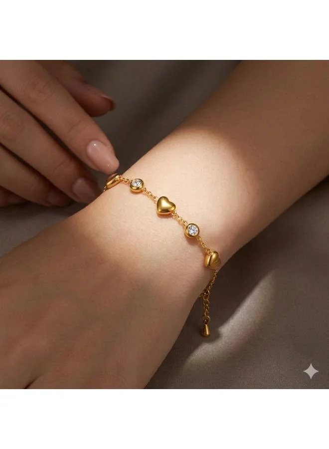Rovaux  Heart Bracelet for Women | Best Price UAE