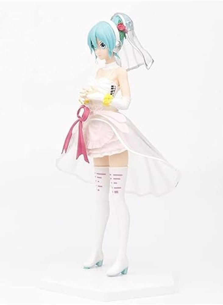 general تمثال هاتسوني ميكو نسخة فستان فائق الروعة ارتفاع 7.98 بوصة تمثال أنمي هدية عيد ميلاد تمثال جديد - Image 3