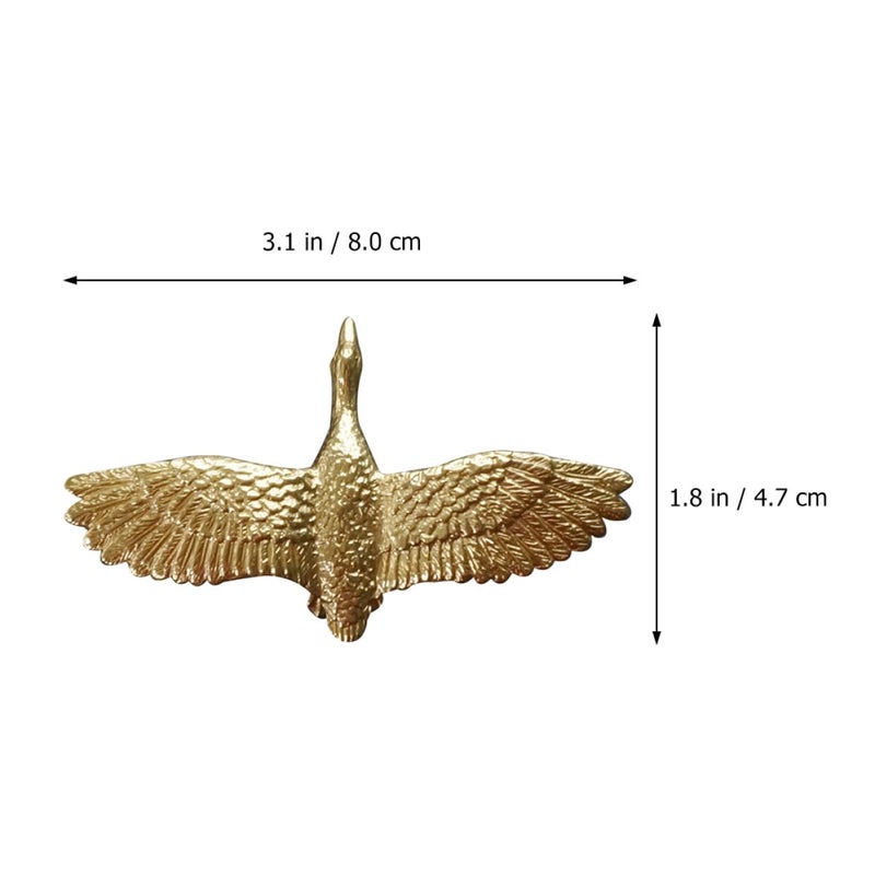 Nordic Style Brass Bird Shaped Cabinet Pull Handle Drawer Knob 80x47x17mm Gold - Image 3