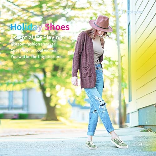 Obtaom Women Canvas Mules Memory Foam Clipper Fashion Sneakers Comfortable Slip-On Mule Backless Shoe（Green US9） - Image 5