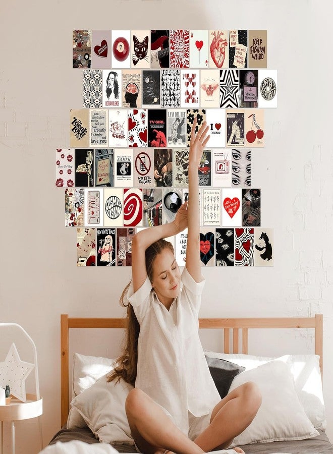 KARTMEN 60 pcs Downtown Girl Room Decor, Coquette y2k 2000’s Grunge Posters, TV Girl Lana Del Rey Retro Music Wall Art for Bedroom, Trendy Vintage Funky College Dorm Wall Collage Kit Aesthetic Pictures (Downtown) - Image 5