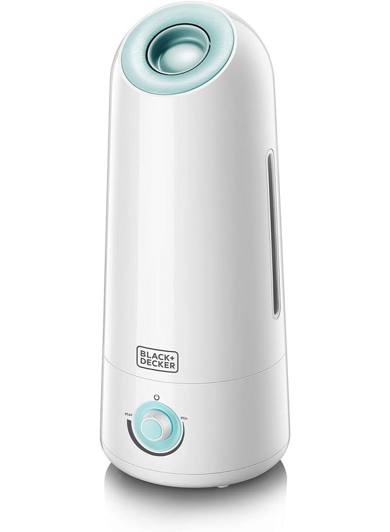 BLACK&DECKER Ultrasonic Air Humidifier, 25W, Large 5L Capacity, Covers 430 sqft, Adjustable Mist, Auto Shutoff, Water Level Indicator, Aroma Tray for Oils - Image 1