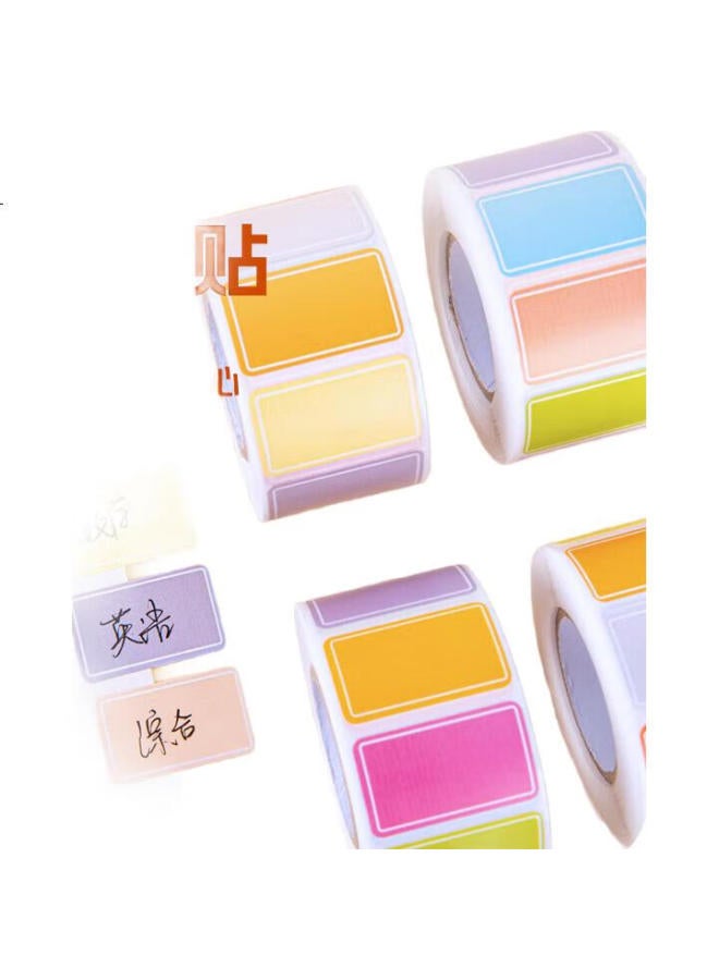 Nvv Label Stickers, 5 Rolls, 2500 Pieces Total, 25*15Mm, Self-Adhesive Stickers, Handwritten, Self-Adhesive, Classification, Paper-Taking, Name Stickers, Price Tags, Bl-06J, Light Color - Image 3