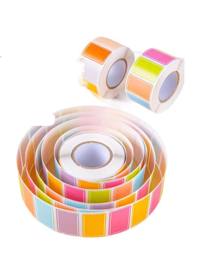 Nvv Label Stickers, 5 Rolls, 2500 Pieces Total, 25*15Mm, Self-Adhesive Stickers, Handwritten, Self-Adhesive, Classification, Paper-Taking, Name Stickers, Price Tags, Bl-06J, Light Color - Image 1