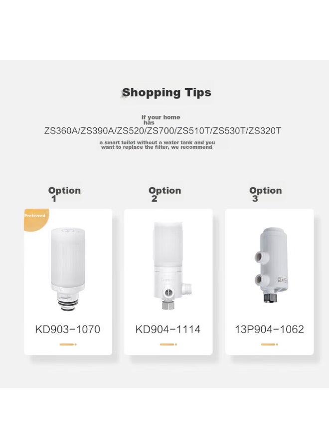 Jomoo Smart Toilet Pre-filter, Household Waterless Tank Filter, Water Purification Filter, Kd904-1111 - Image 5