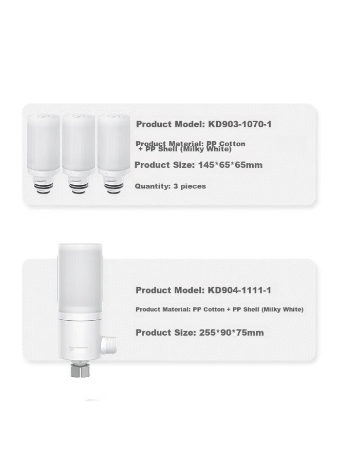 Jomoo Smart Toilet Pre-filter, Household Waterless Tank Filter, Water Purification Filter, Kd904-1111 - Image 3
