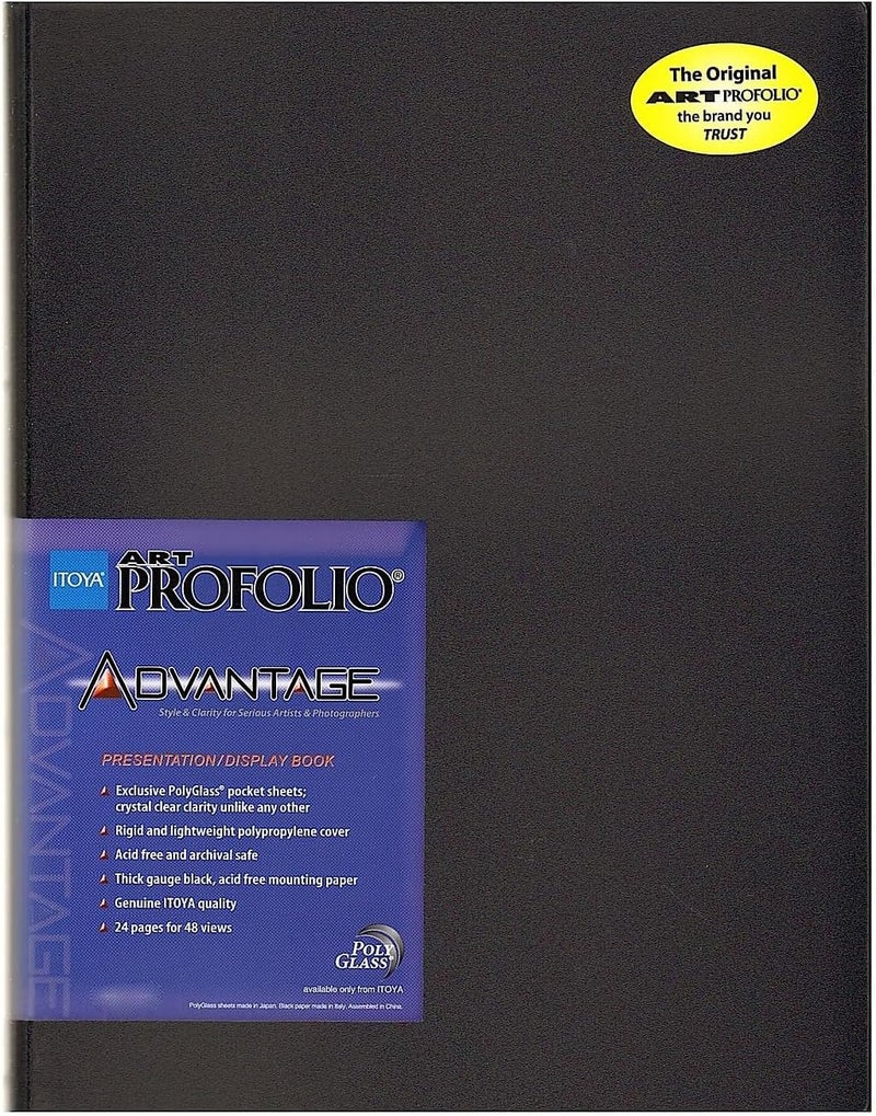 ITOYA ProFolio by , Art Profolio Advantage, 24 Sheets Presentation Book - Portrait, 9 x 12 Inches - Image 1