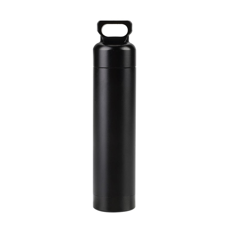 Waterproof Aluminum Alloy Pill Bottle Medicine Container Holder for Outdoor Survival - Image 1