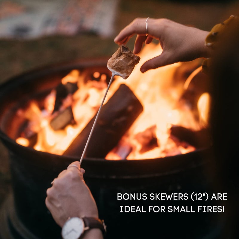 2 Pounds of Large White Marshmallows with Bonus Roasting Sticks - Made with Natural Vanilla, No Artificial Flavors - Great for Campfires, S'Mores, Rice Crisp Bars, Cake Garnishes, Hot Chocolate - Image 4
