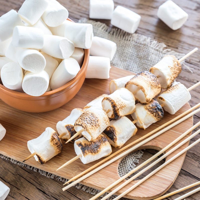 2 Pounds of Large White Marshmallows with Bonus Roasting Sticks - Made with Natural Vanilla, No Artificial Flavors - Great for Campfires, S'Mores, Rice Crisp Bars, Cake Garnishes, Hot Chocolate - Image 5