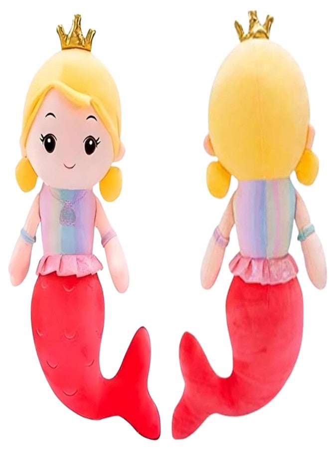 Tickles Mermaid Doll Soft Stuffed Plush Toy for Kids Boys & Girls Birthday Gift (Color: Red Size: 50 cm) - Image 5